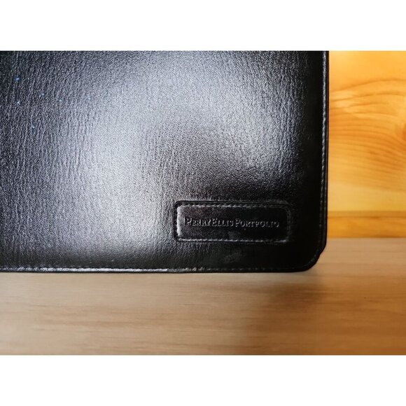 Vintage Black Perry Ellis Calculator Portfolio No Calculator - Picture 2 of 9
